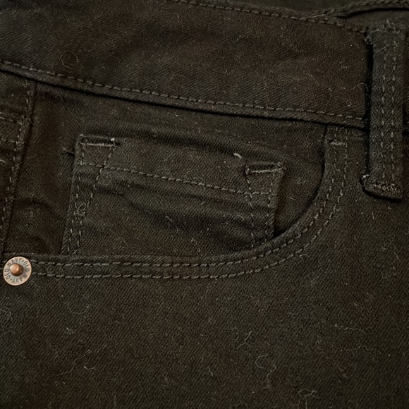 OLD NAVY ROCKSTAR BLAVK JEANS sz 14 short like new - Picture 3 of 5